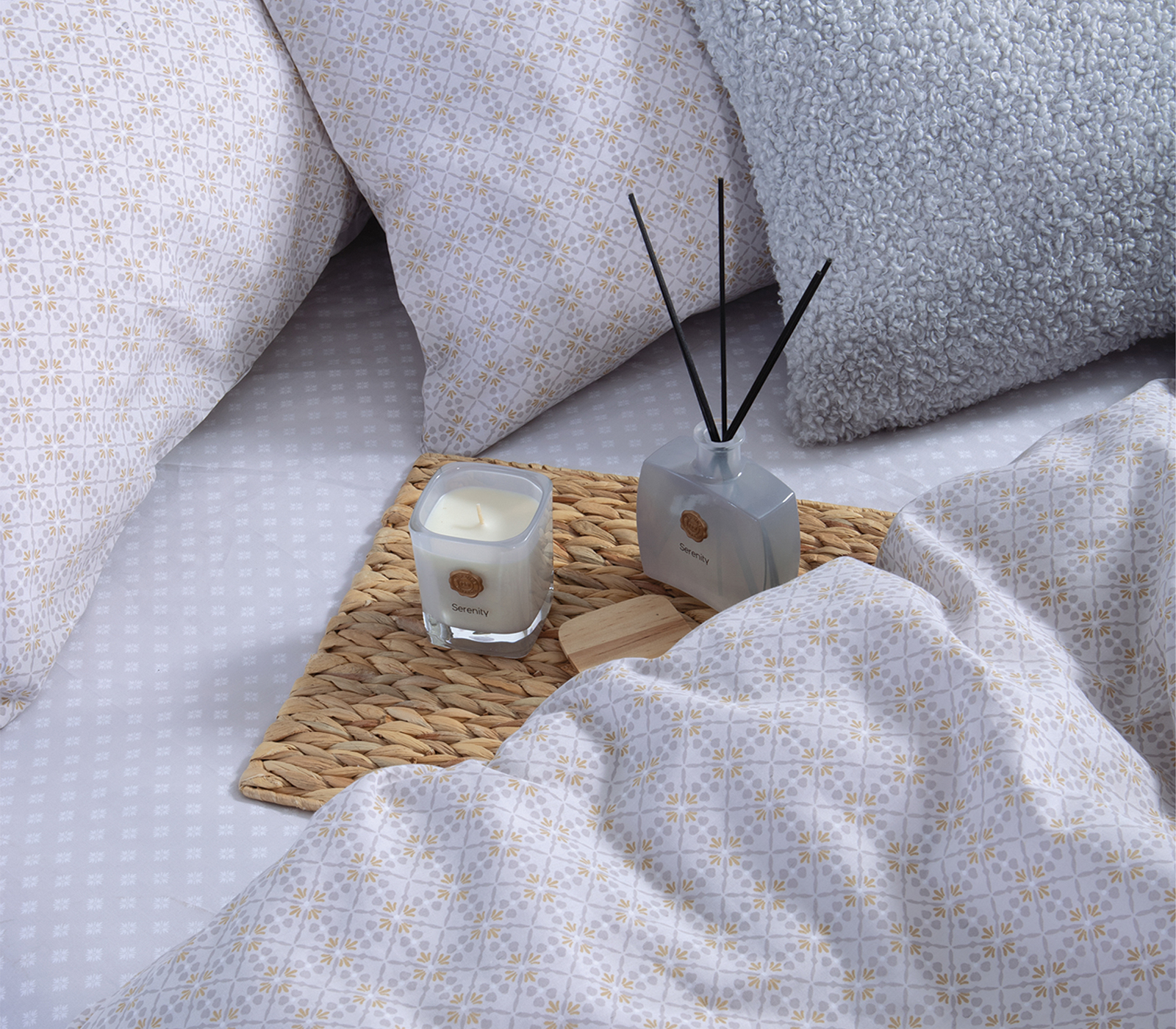 Σεντόνια Διπλά Nef-Nef Homeware (Σετ) Module 200X270 Grey