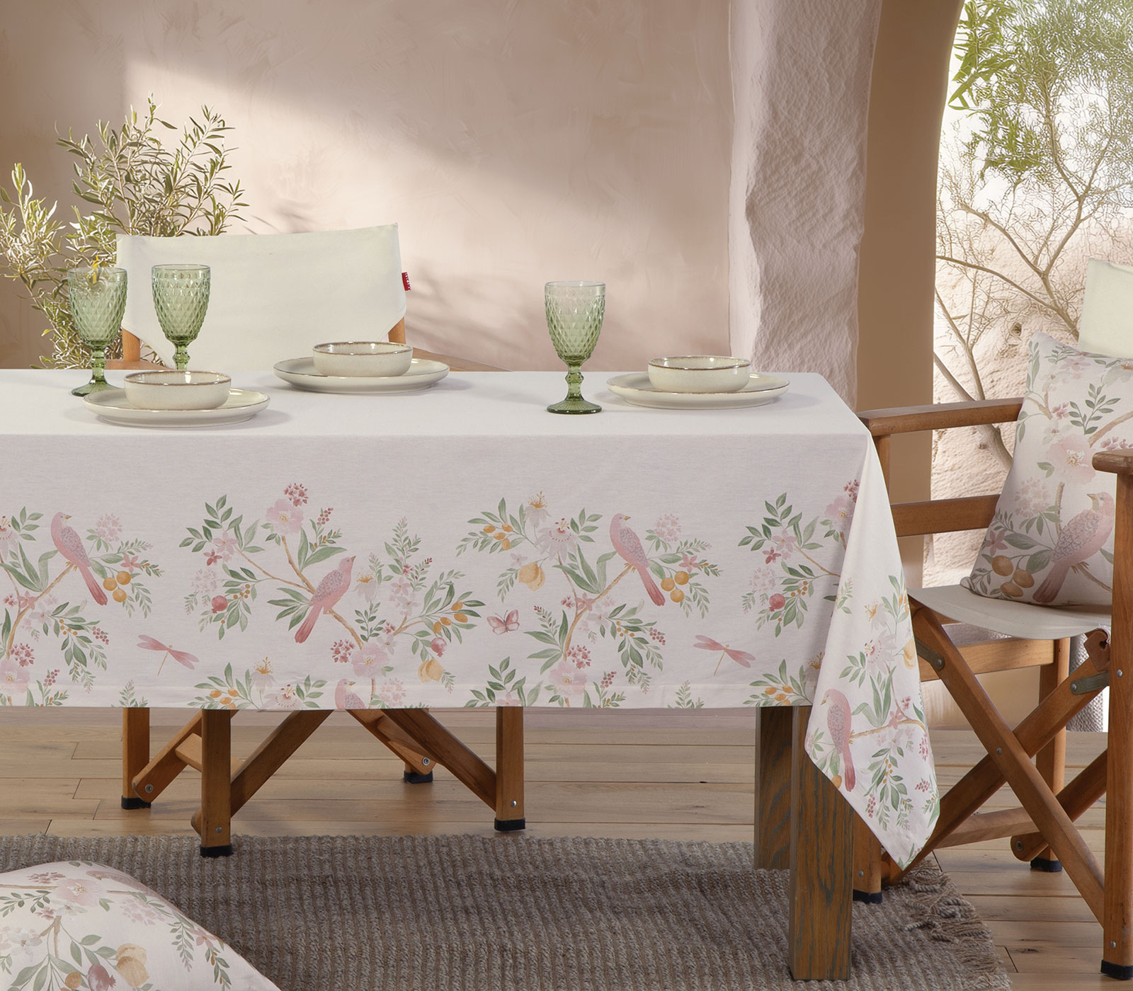 Τραπεζομάντηλο Nef-Nef Homeware Dreamel 140X140 Ecru