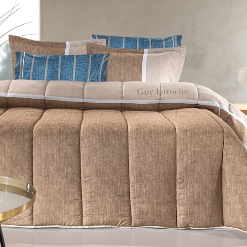 Πάπλωμα Υπέρδιπλο Guy Laroche Suede Beverly Almond 220X240