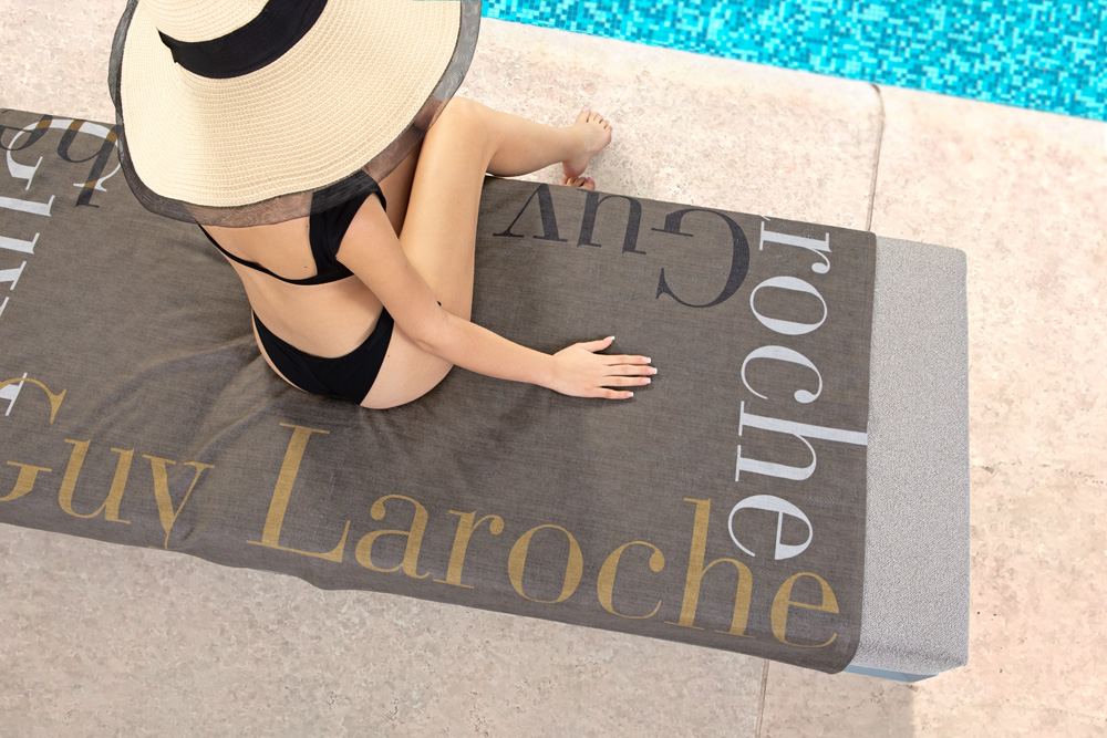 Πετσέτα Θαλάσσης Guy Laroche Velour Printed 2501 02 100X175
