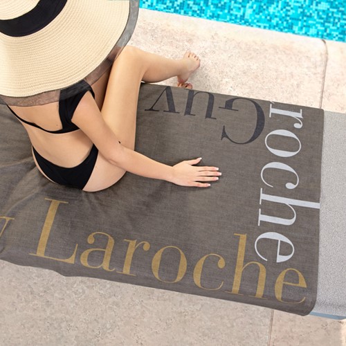 Πετσέτα Θαλάσσης Guy Laroche Velour Printed 2501 02 100X175