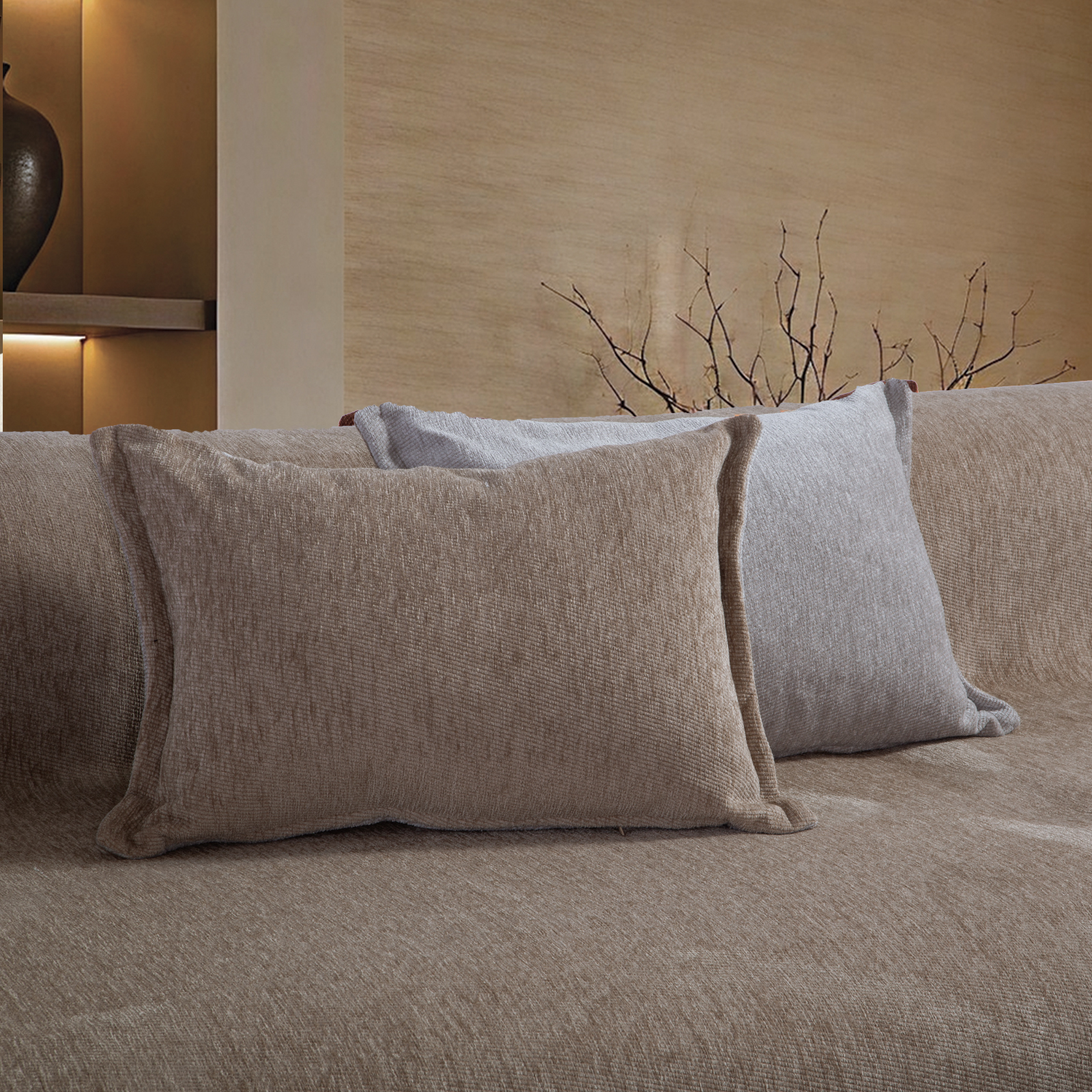 Μαξιλάρι Διακοσμητικό Διπλής Όψεως Nef-Nef Homeware Tanger 26 40x55 Βeige/ l.Grey