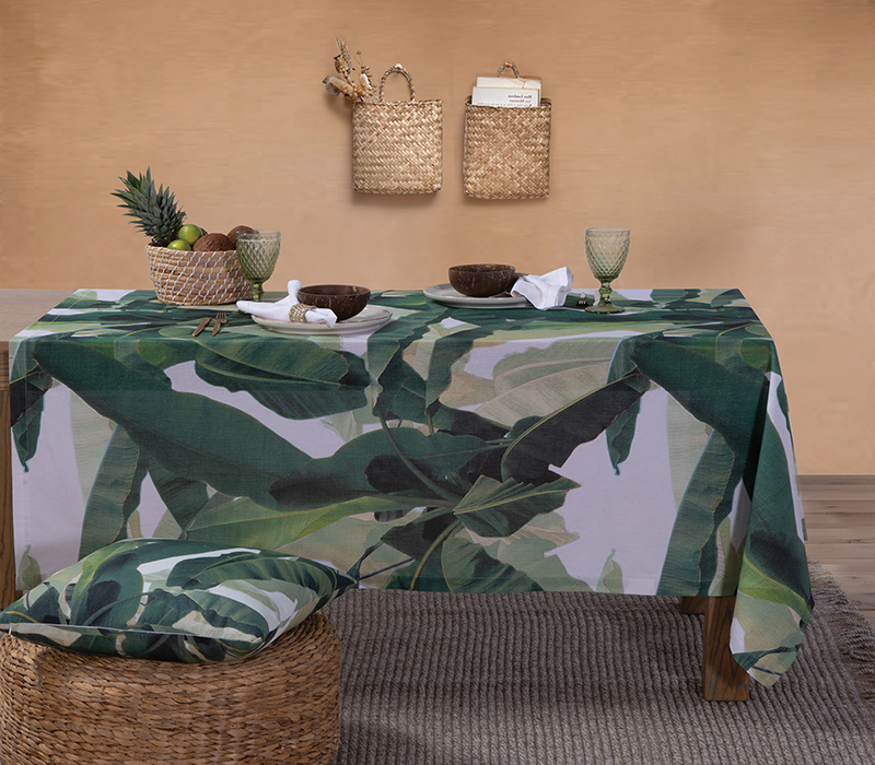 Τραπεζομάντηλο Nef-Nef Tropicana 140x140 Green