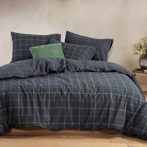 Σεντόνια Φανελένια Μονά Nef-Nef Homeware (Σετ) Naiberg 160x260 Denim