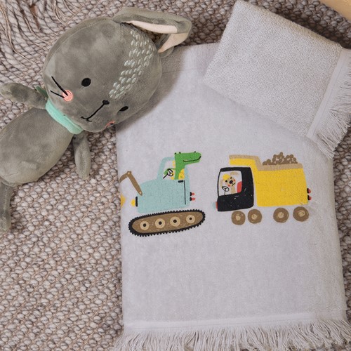 Παιδικές Πετσέτες Nef-Nef Homeware (Σετ) Fun At Work Grey