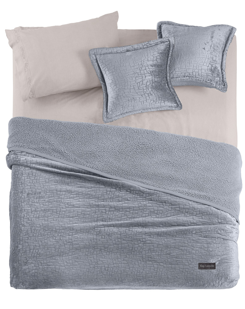 Κουβέρτα Ημίδιπλη Guy Laroche (Σετ) Bolzano 180x220 Silver