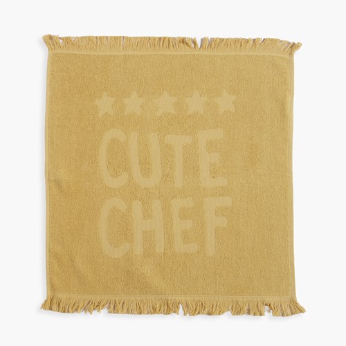 Ποτηρόπανο Nef-Nef Homeware Cute Chef 50x50 Yellow
