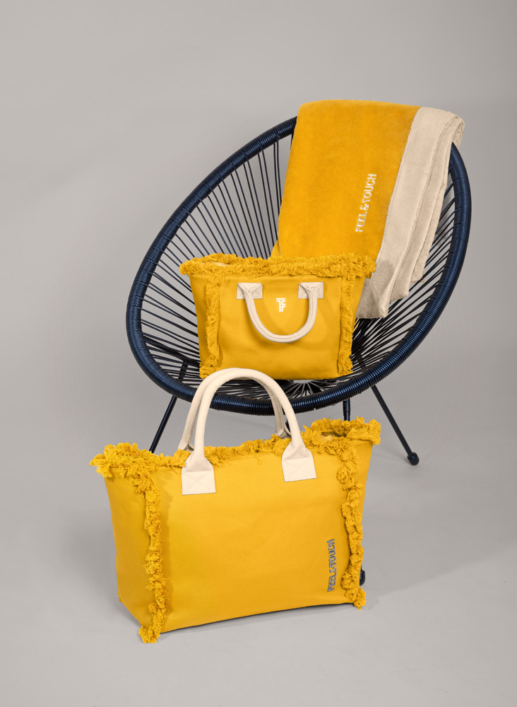 Τσάντα Ώμου Feel & Touch Caribbean Mustard/Ammos 