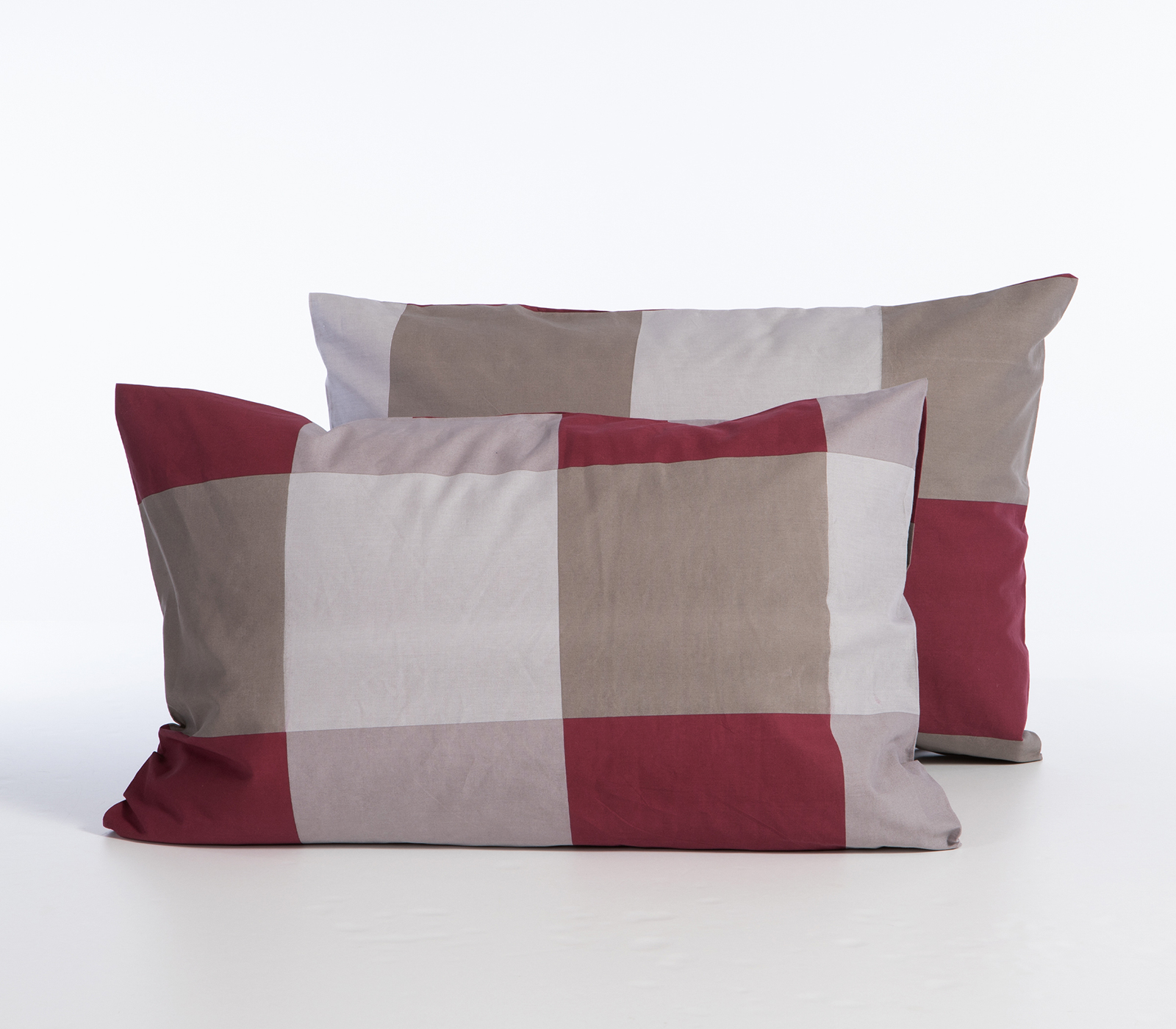 Μαξιλαροθήκη Casual Nef-Nef Homeware Casual Check 52x72 Bordo