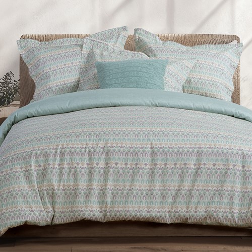 Σεντόνια Υπέρδιπλα Βαμβακοσατέν Nef-Nef Homeware (Σετ) Mosair 240X270 Aqua