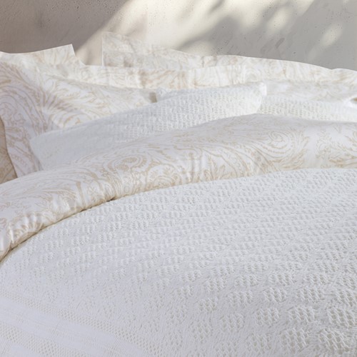 Κουβέρτα Υπέρδιπλη Nef-Nef Homeware Ventora 230X250 Ecru