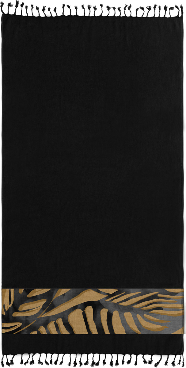 Πετσέτα Θαλάσσης Guy Laroche Pestemal 28 Black  90x170