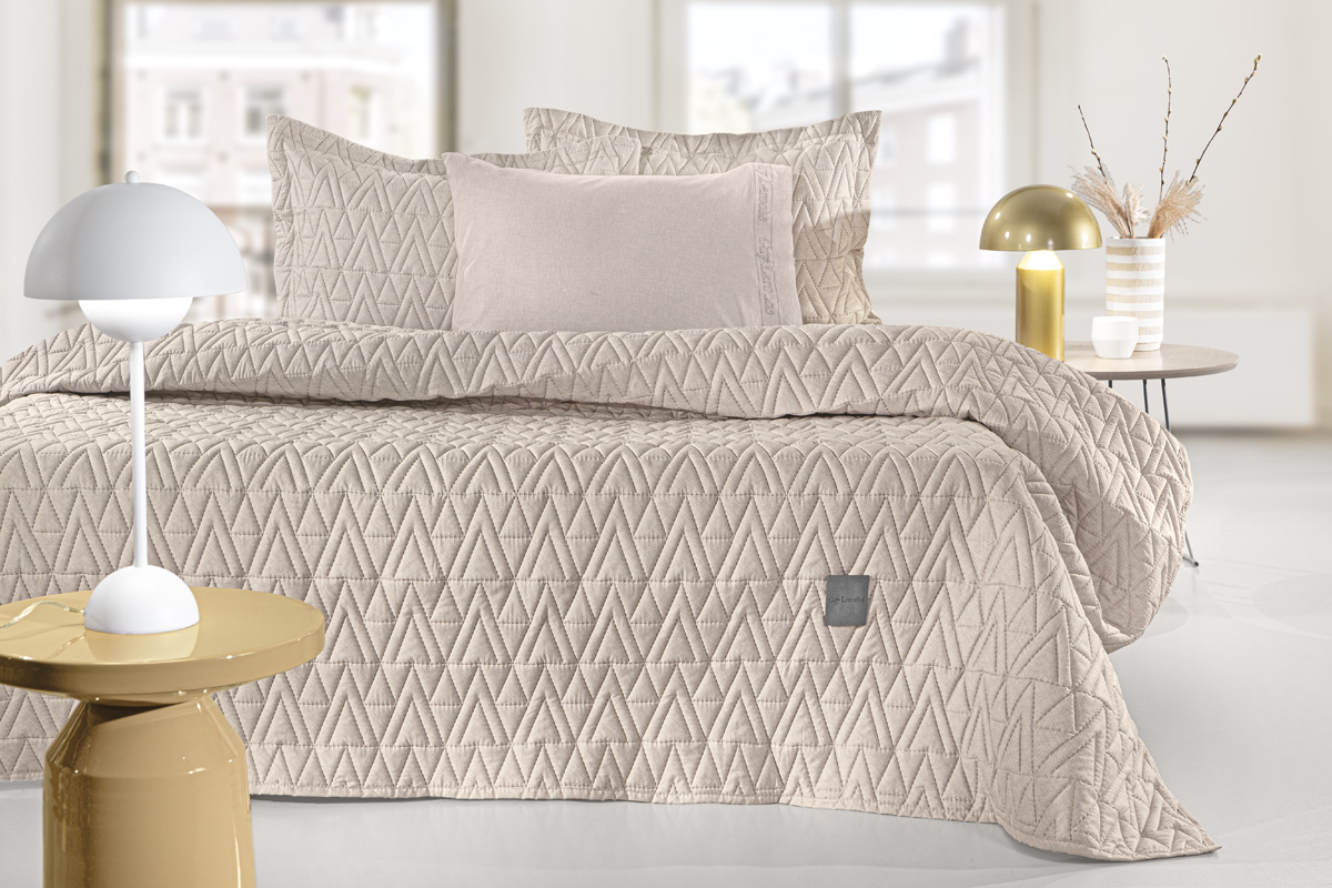 Κουβερλί King Size Guy Laroche (Σετ) Kylian Natural 250X240