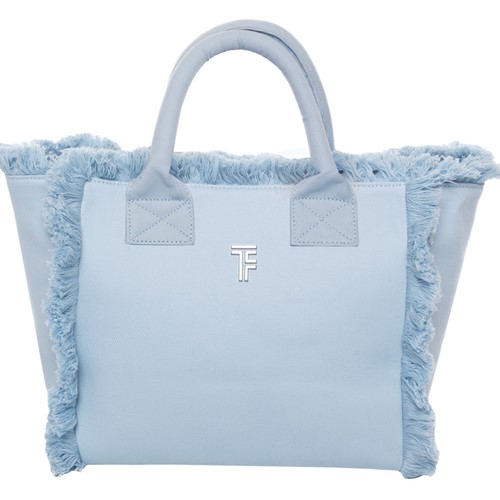 Τσάντα Χειρός Θαλάσσης Feel & Touch Caribbean Ciel 26x24x16cm