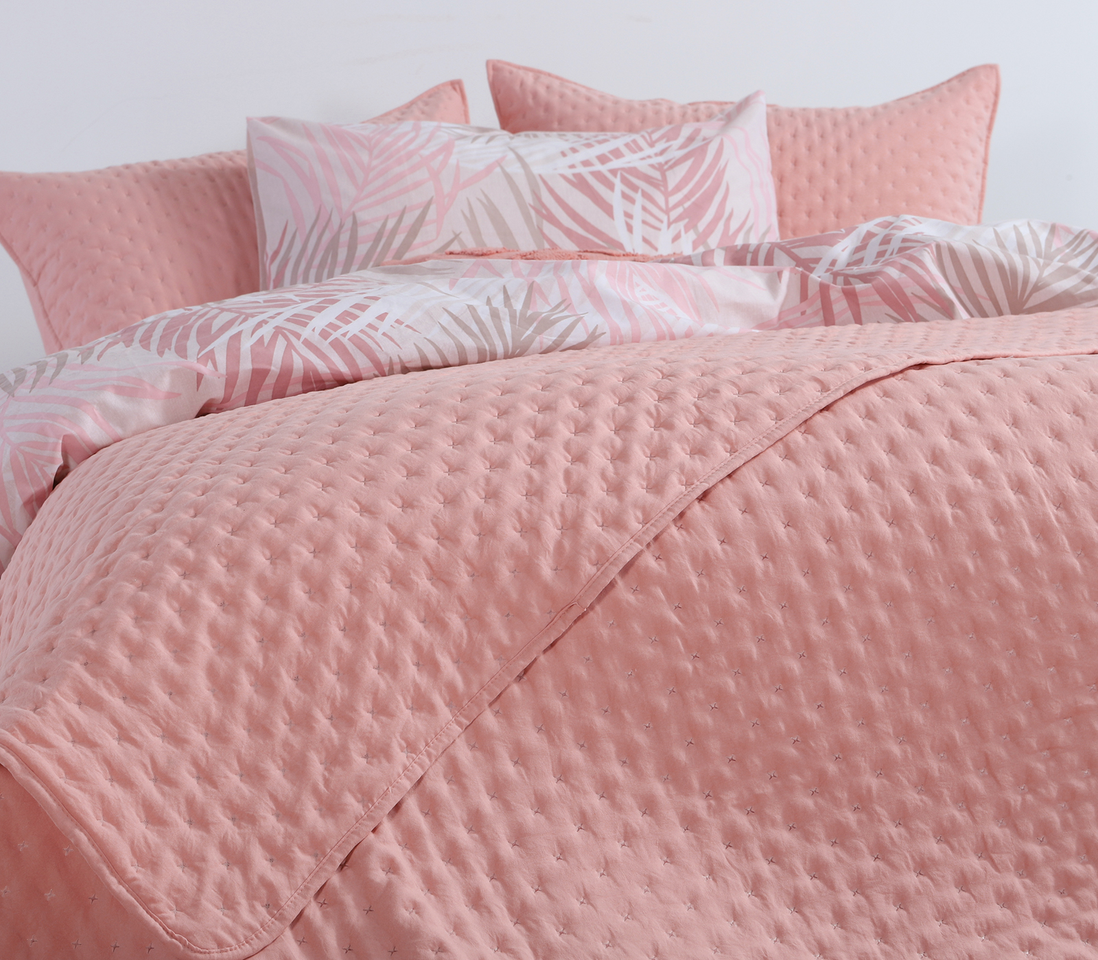 Κουβερλί Υπέρδιπλο Nef-Nef Homeware Valia 230x240 Peach