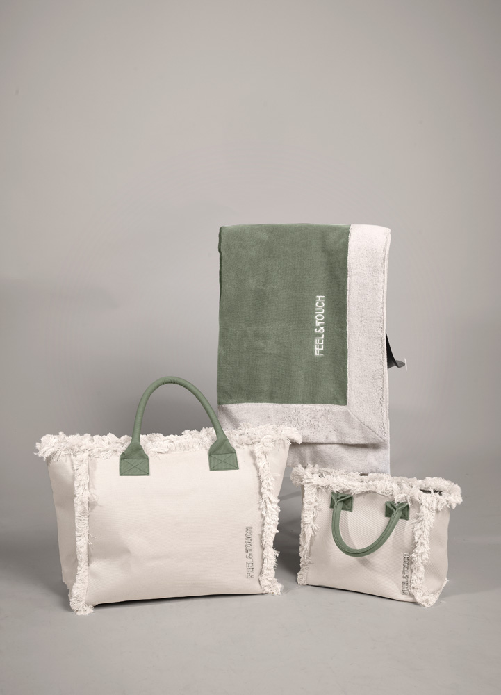 Τσάντα Ώμου Feel & Touch Caribbean Ammos/Khaki
