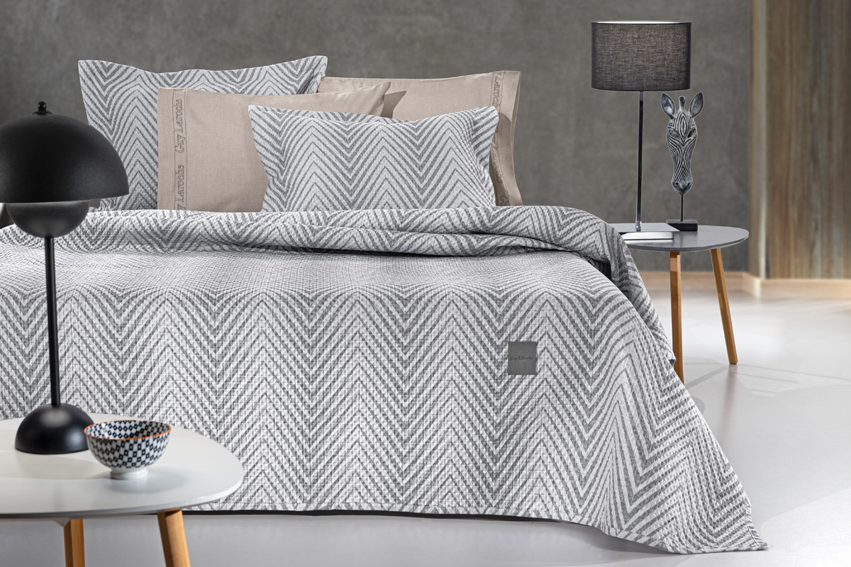 Κουβερλί King Size Guy Laroche (Σετ) Vera Smoke 250X240