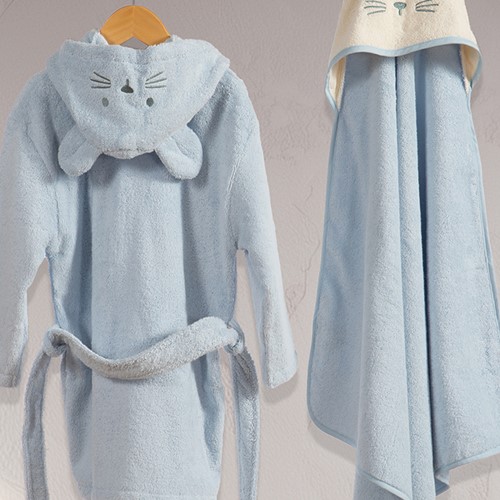 Βρεφικό Μπουρνούζι Nef-Nef Homeware Special Party Blue 02