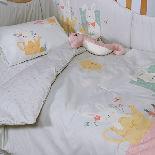 Βρεφική Πάντα Nef-Nef Homeware Pic Nic Together Aqua (60+67+60x40)