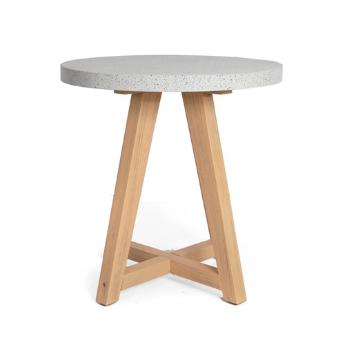 Τραπέζι Bistro Noria Terazzo Grey Black (70x70x75) Soulworks
