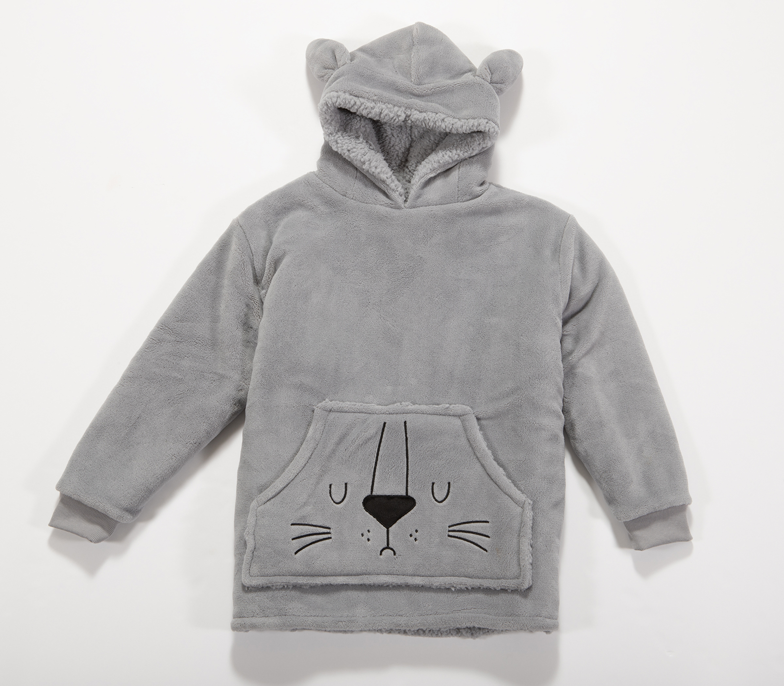 Παιδικό Πόντσο Nef-Nef Homeware Sleeping Lion Grey 06-08