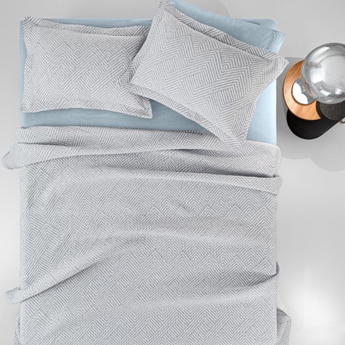 Κουβέρτα Υπέρδιπλο Tetris Guy Laroche Silver 245X260