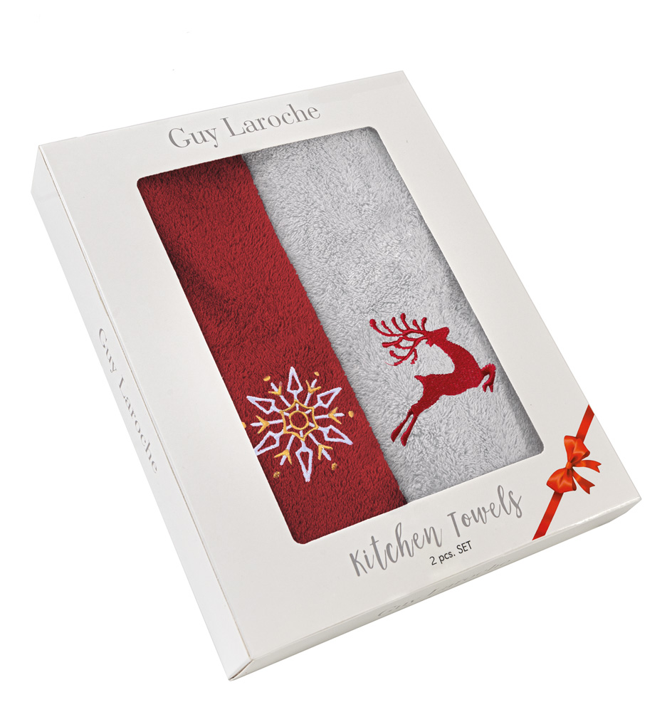 Πετσέτες Χριστουγεννιάτικες Saint Clair (Σετ) Christmas towels set 3 (35X50)