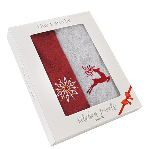 Πετσέτες Χριστουγεννιάτικες Saint Clair (Σετ) Christmas towels set 3 (35X50)
