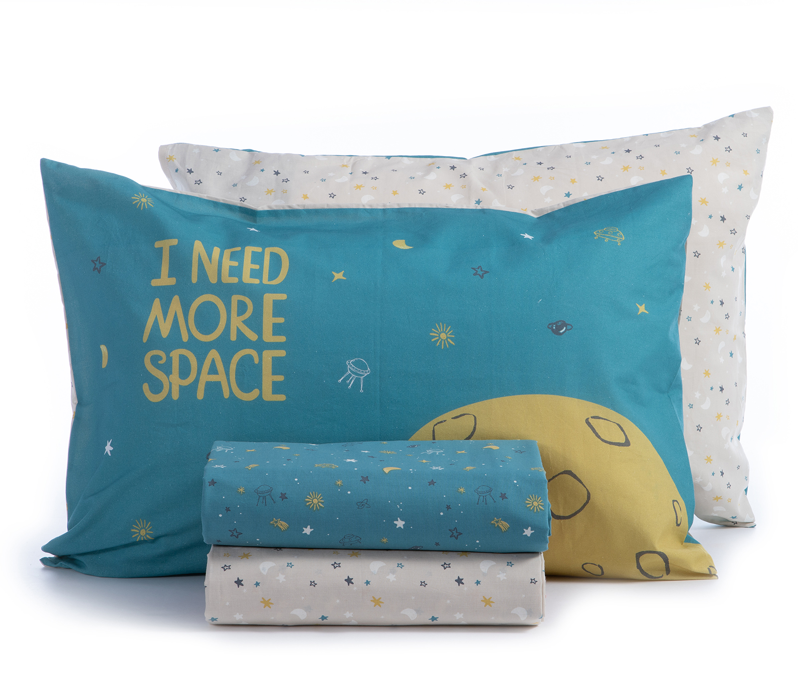  Παιδικά Σεντόνια Nef-Nef Homeware (Σετ) Outer Space 170X260 Petrol