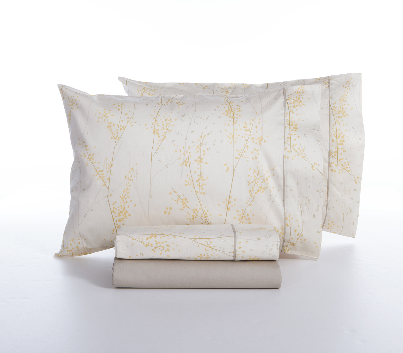 Σεντόνια Υπέρδιπλα Βαμβακοσατέν Nef-Nef Homeware (Σετ) Elements-Sailen 240X270 Beige
