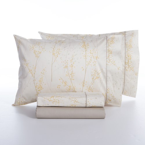 Σεντόνια Υπέρδιπλα Βαμβακοσατέν Nef-Nef Homeware (Σετ) Elements-Sailen 240X270 Beige