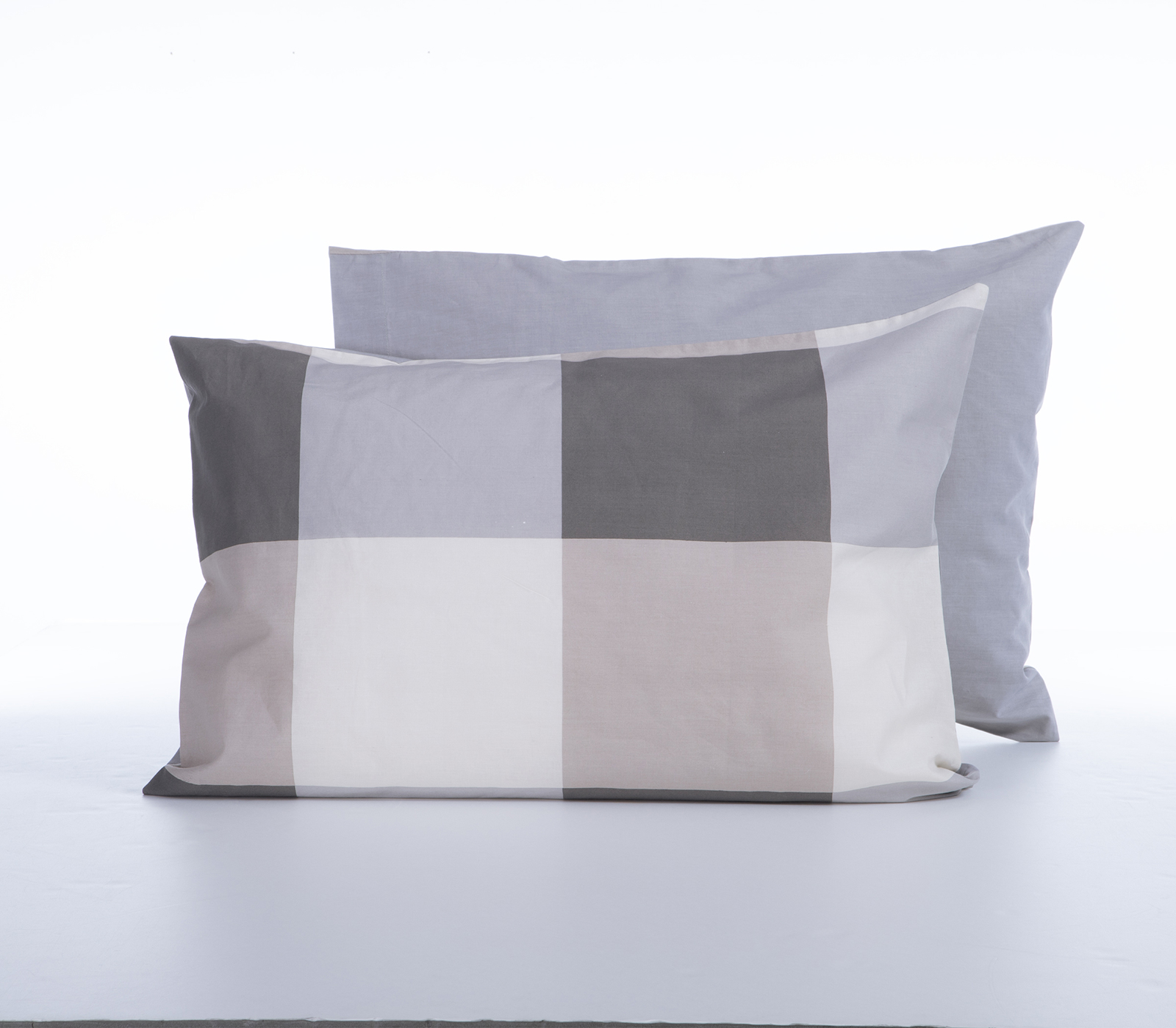 Μαξιλαροθήκη Nef-Nef Homeware Casual Check 52x72 Grey
