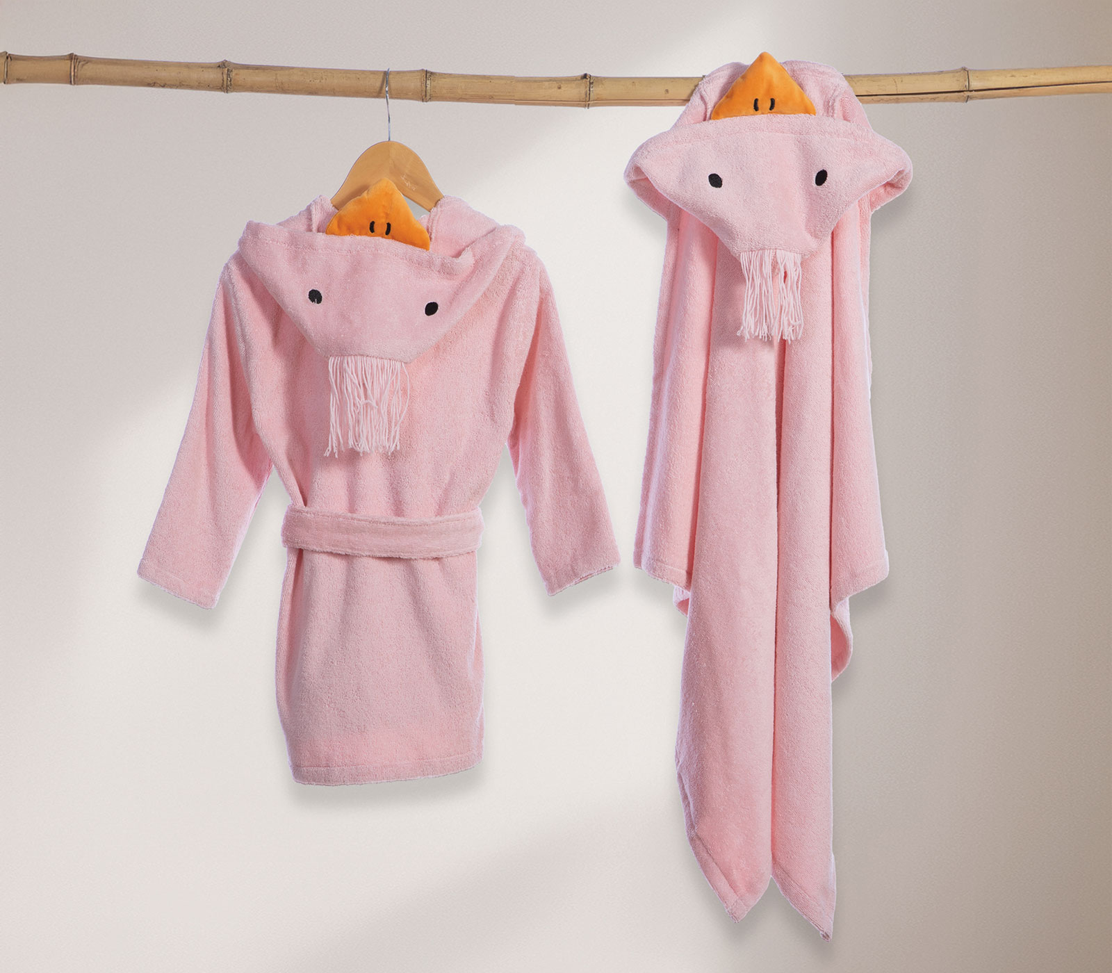 Βρεφικό Μπουρνούζι Nef-Nef Homeware Spring Happiness 04 Pink