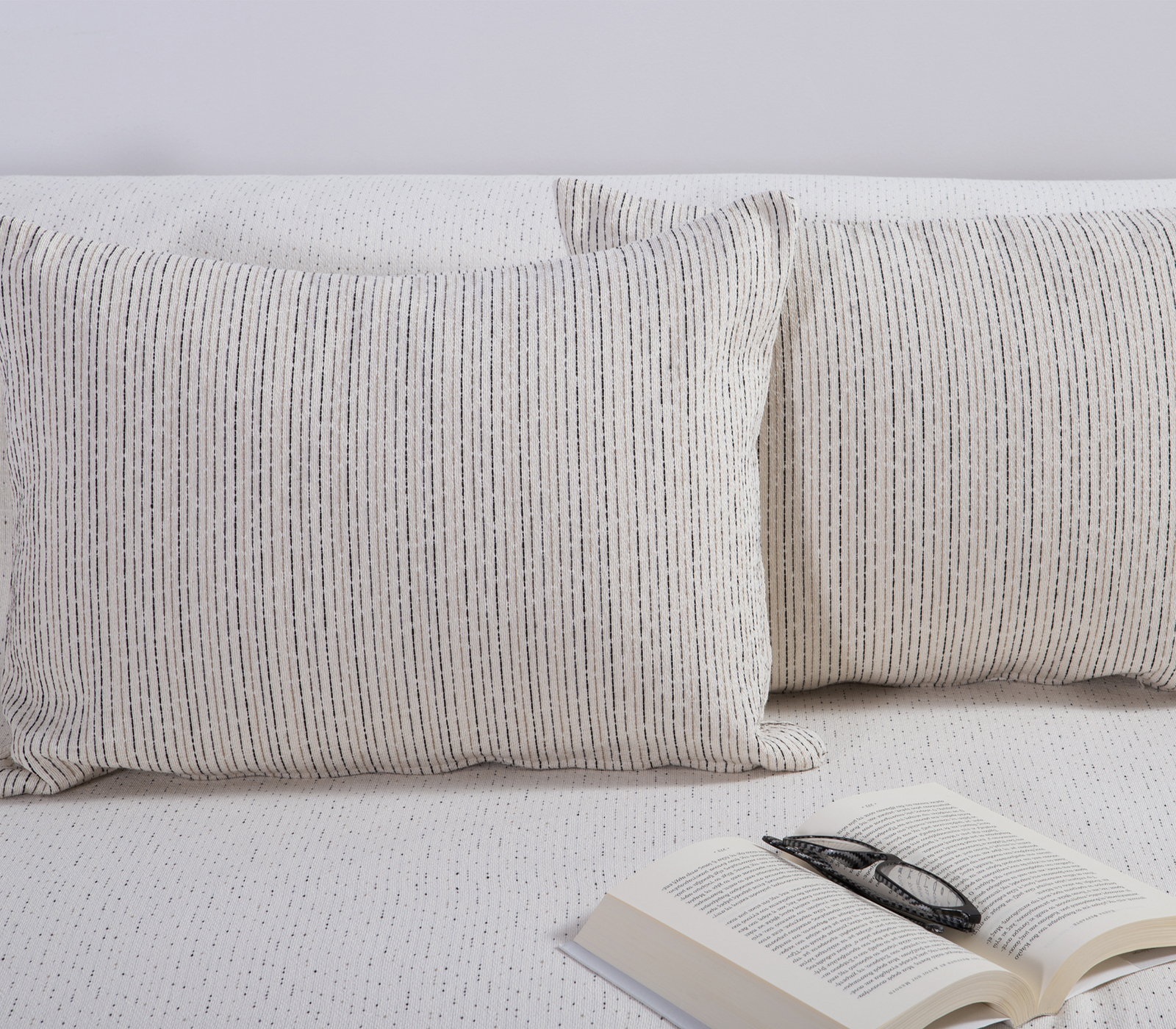 Διακοσμητικό Μαξιλάρι Nef-Nef Homeware Malta 25 40x55 Ecru/Black