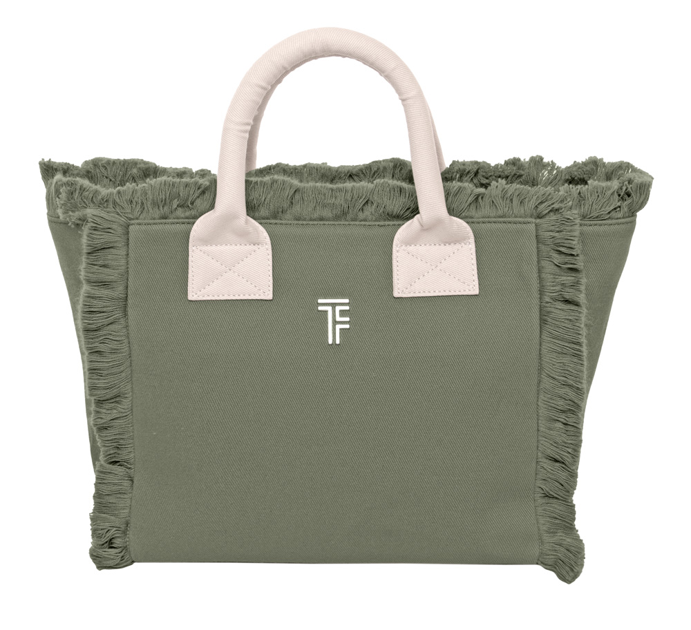Τσάντα Χειρός Θαλάσσης Feel & Touch Caribbean Khaki/Ammos