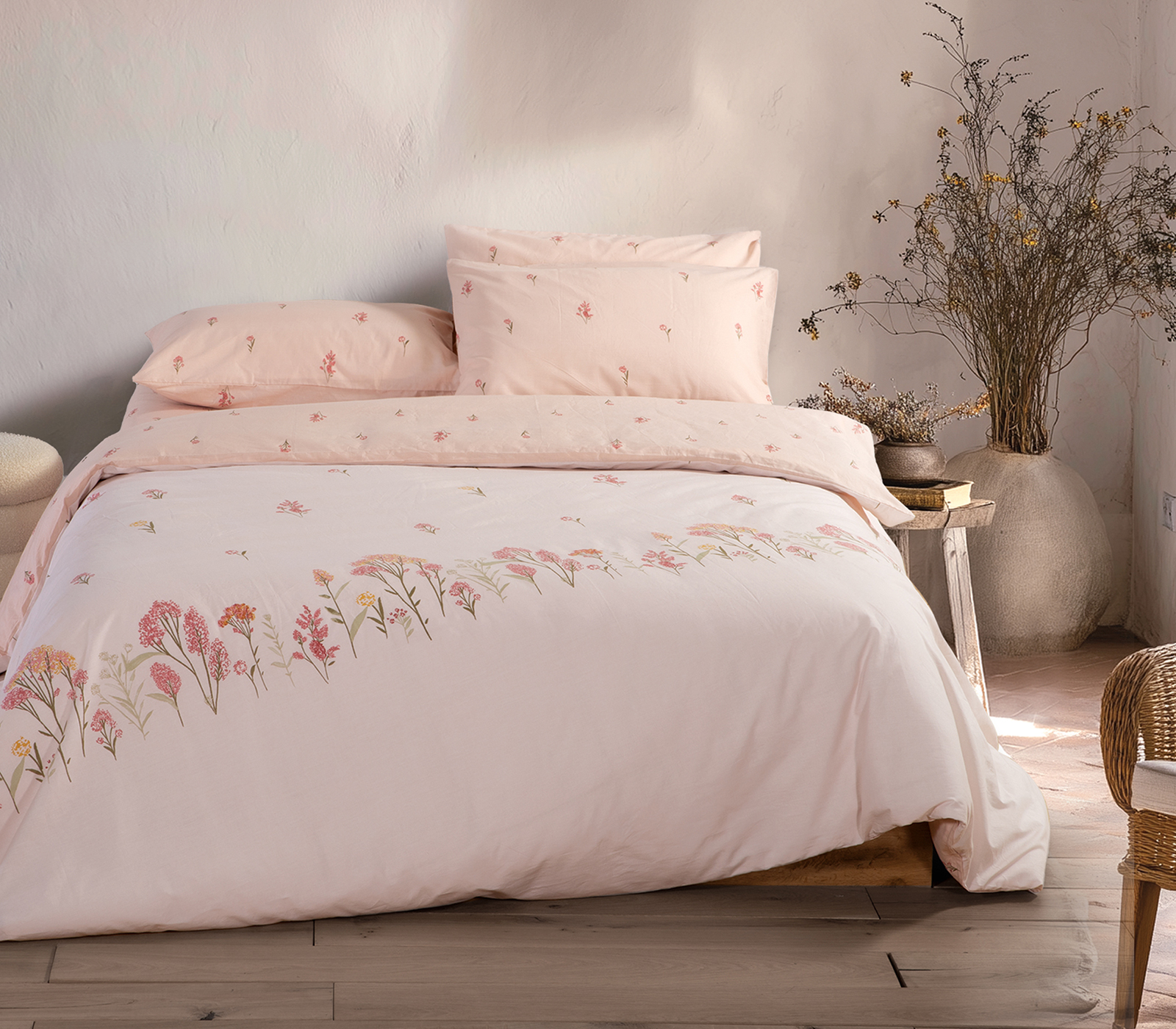 Σεντόνια Διπλά Nef-Nef Homeware Fragesca 200x270 Ecru