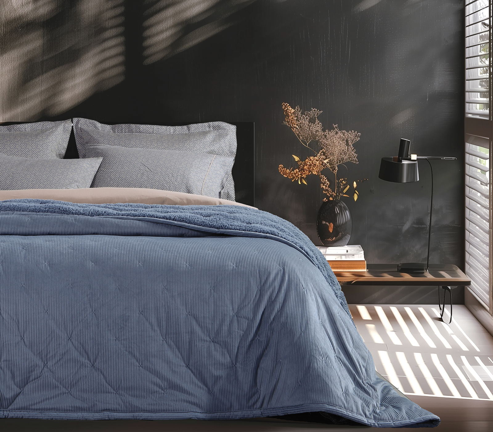Κουβερλί Υπέρδιπλο Nef-Nef Homeware New Kotler 230X240 Denim