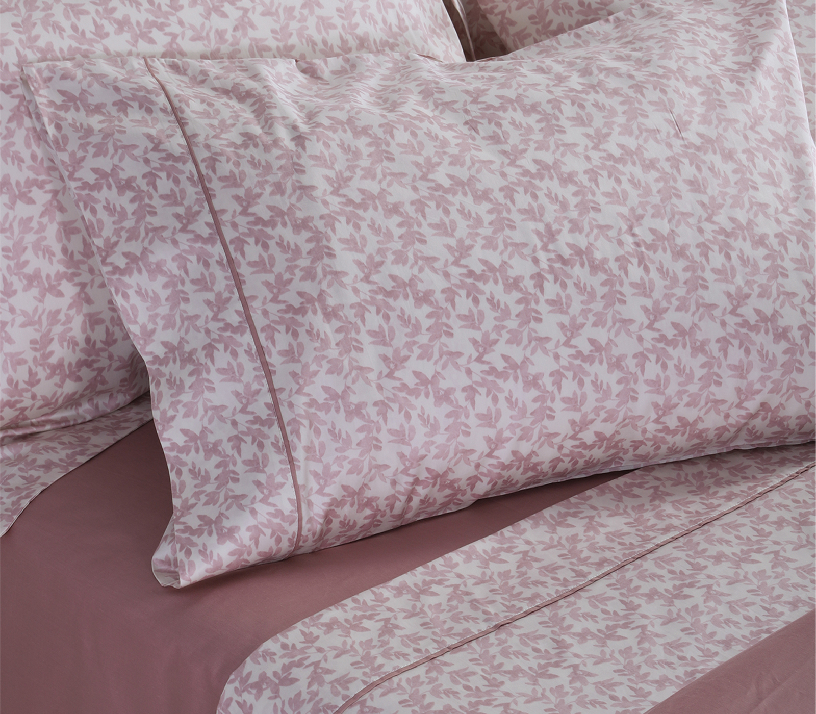 Σεντόνια Υπέρδιπλα Βαμβακοσατέν Nef-Nef Homeware (Σετ) Elements-Elaisa  240X270 Rose