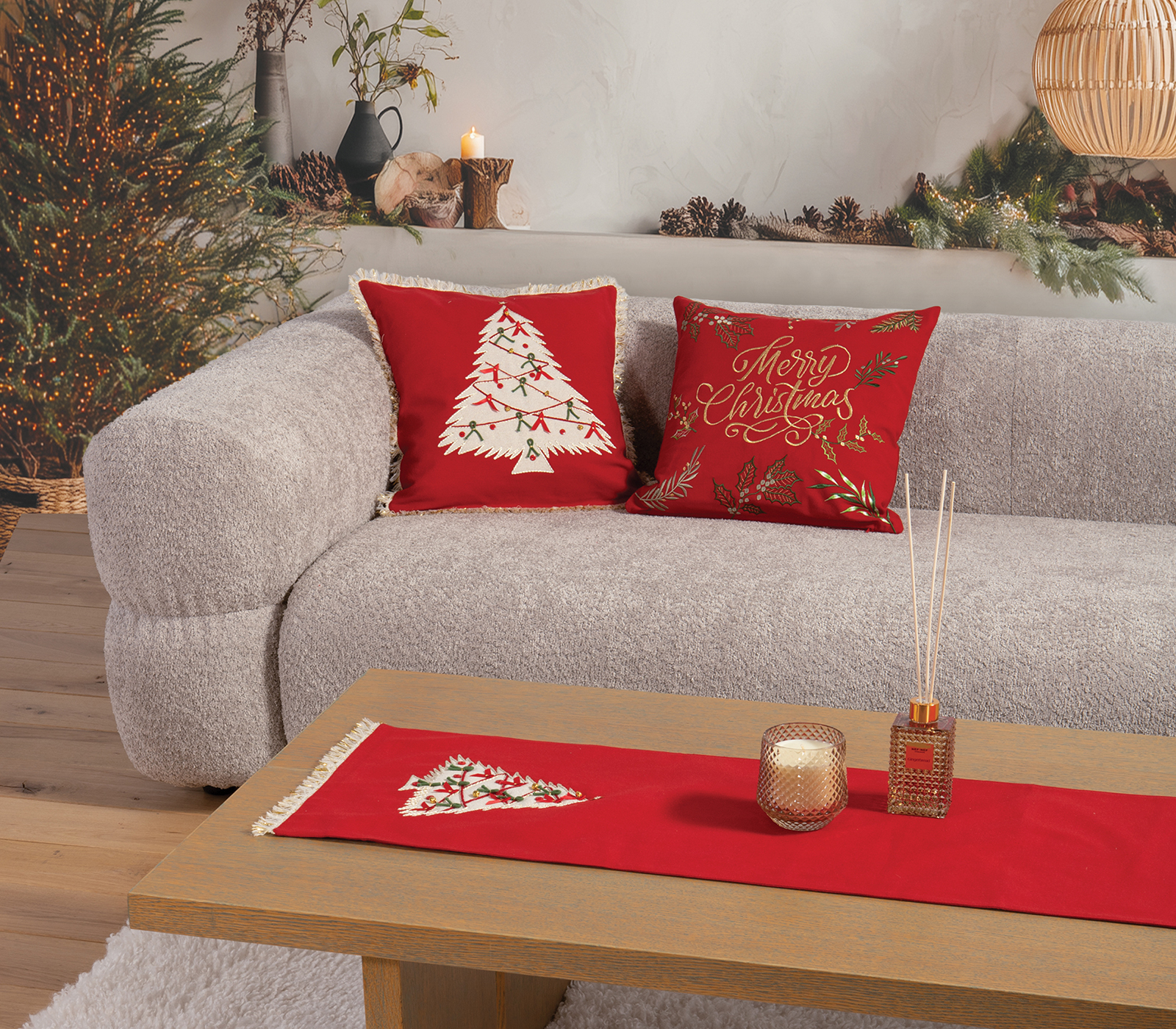 ΧΡΙΣΤΟΥΓΕΝΝΙΑΤΙΚΗ ΤΡΑΒΕΡΣΑ CHRISTMAS DECO 33X150 NEF-NEF HOMEWARE