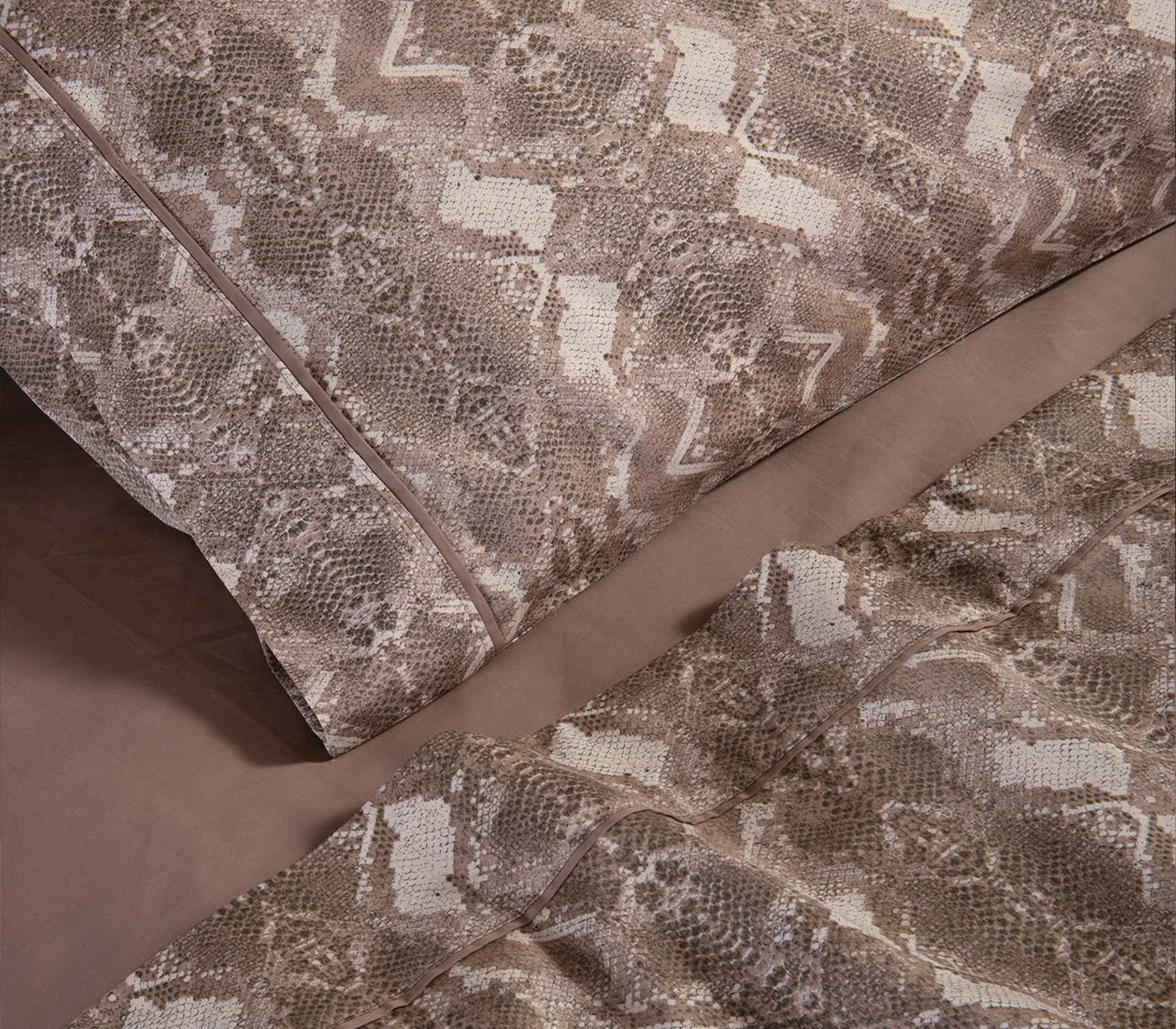 Σεντόνια Υπέρδιπλα Nef-Nef Homeware (Σετ) Viper 240x270 Beige