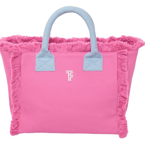 Τσάντα Χειρός Θαλάσσης Feel & Touch Caribbean Pink/ciel 26x24x16cm