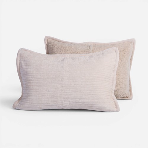 Μαξιλαροθήκη Elements - Brave Nef-Nef Homeware Σετ 2 τμχ 52x72 Cream
