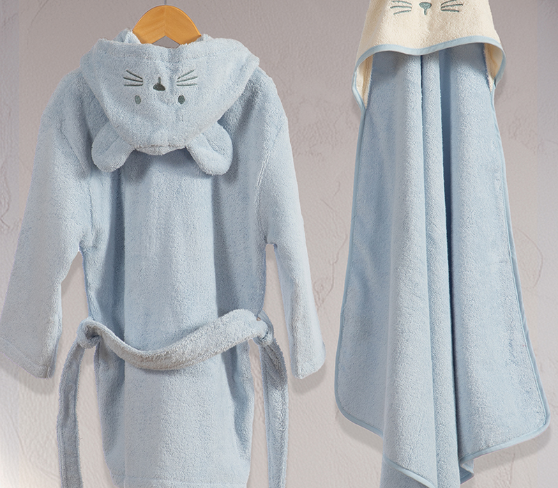 Βρεφικό Μπουρνούζι Nef-Nef Homeware Special Party Blue 04