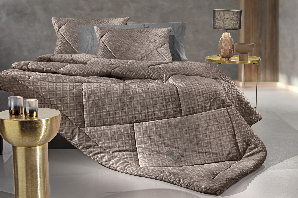 Κουβερτοπάπλωμα Ημίδπλο Guy Laroche Profile Cocoa 180x240