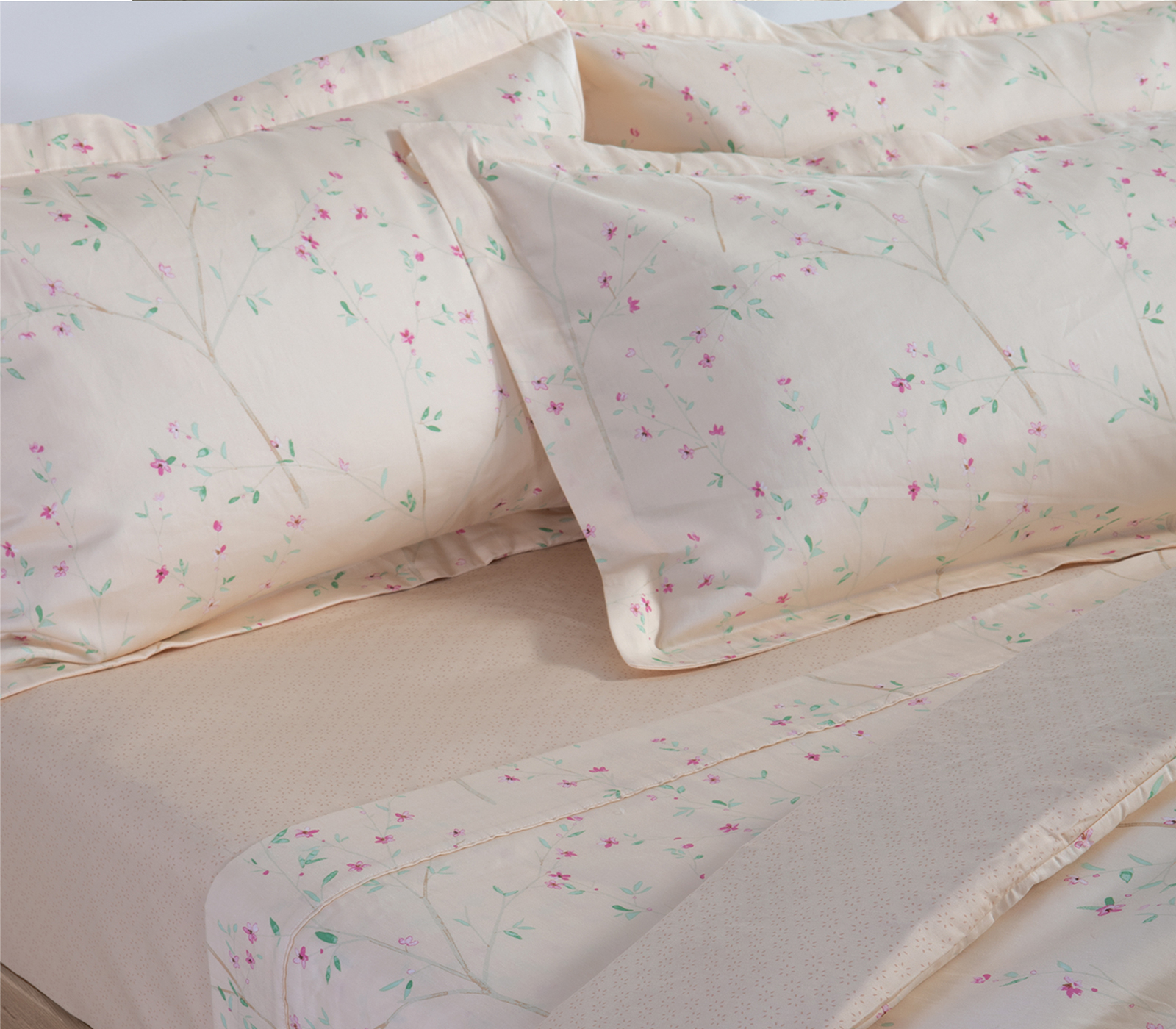 Σεντόνια Υπέρδιπλα Βαμβακοσατέν Nef-Nef Homeware (Σετ) Kiara 240X270 Salmon