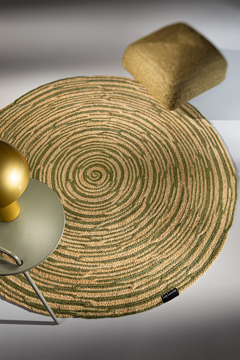 Χαλί Σαλονιού Guy Laroche Floral Olive 110 Round