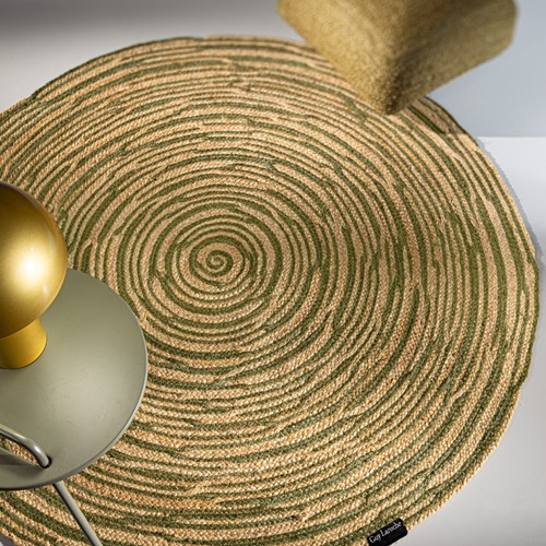 Χαλί Σαλονιού Guy Laroche Floral Olive 110 Round