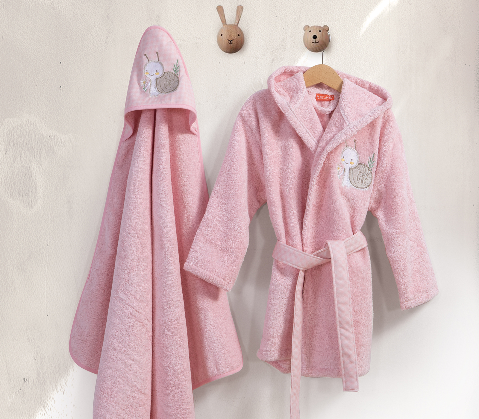  Bρεφικό Μπουρνούζι Nef-Nef Homeware Cute Snail 4 ετών Light Lilac