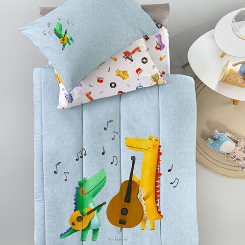 Παιδικό Κουβερλί Guy Laroche Band Sky 160Χ230 Suede