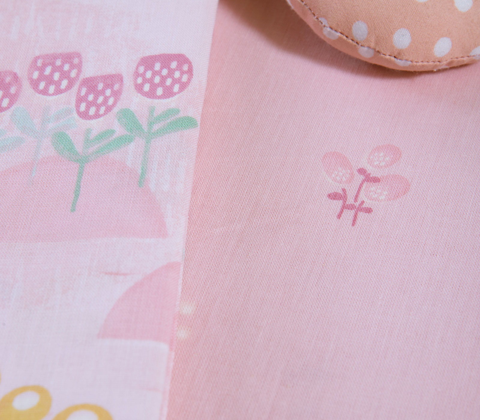 Βρεφικά Σεντόνια Λίκνου Nef-Nef Homeware (2ΤΜΧ) Spring Hapiness Pink